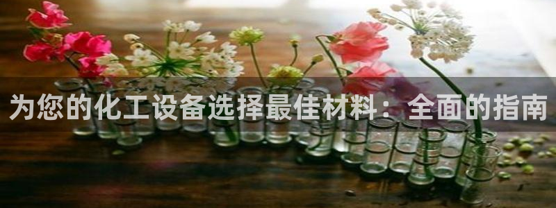 新城平台进·新城平台：为您的化工设备选择最佳材料：