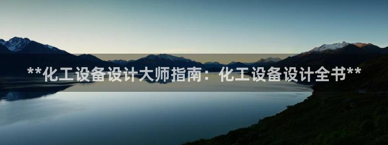 新城平台注册公司流程视频：**化工设备设计大师指南：化工设备